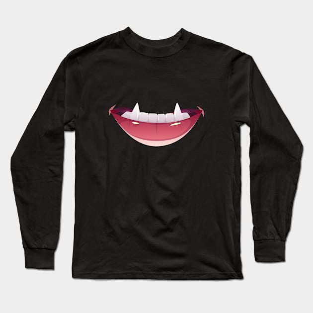 Halloween Fangs Long Sleeve T-Shirt by The Gift Hub